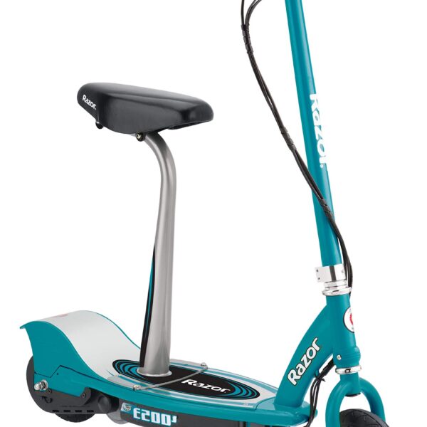 Razor Patinete eléctrico E200S sentado – Rápido 12 mph (19 kmh), fácil cambio de conducción, hasta 40 minutos de tiempo