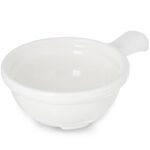 Tazón de sopa con asa de policarbonato Carlisle FoodService 742002 12 onzas blanco paquete 24 piezas