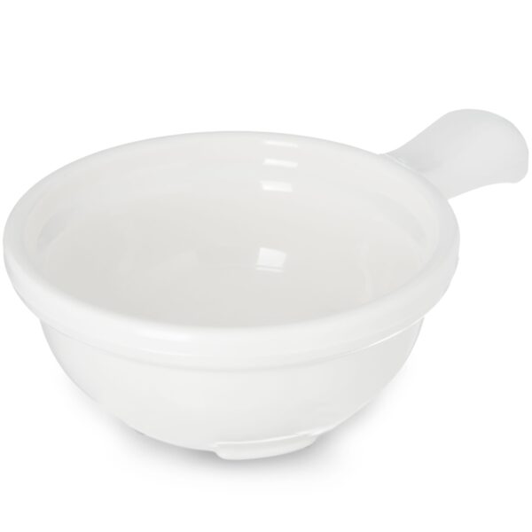 Tazón de sopa con asa de policarbonato Carlisle FoodService 742002 12 onzas blanco paquete 24 piezas