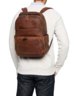FRYE Logan mochila para hombre, talla única , Coñac