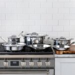 Batería de cocina de acero inoxidable All Clad D3 11644502775 juego de ollas y sartenes de 3 capas 10 piezas apto para i