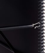 Dispensador de Tazas y Tapas San Jamar Wireworks C8504WFD 3 ranuras taza 1 organizador tapa plastico negro 8.25x20.5x27.