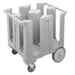 Organizador de platos tipo chip caddy Cambro DC700110 negro para cocina comercial y bufet