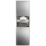 Dispensador de toallas de papel convertible Bobrick Geneva ClassicSeries B-3949 acero inoxidable satinado montado en sup