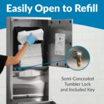 Dispensador de toallas de papel convertible Bobrick Geneva ClassicSeries B-3949 acero inoxidable satinado montado en sup