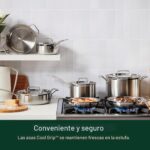 Batería de cocina Cuisinart MultiClad Pro MCPS-12N acero inoxidable triple capa juego de ollas y sartenes 12 piezas