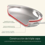 Batería de cocina Cuisinart MultiClad Pro MCPS-12N acero inoxidable triple capa juego de ollas y sartenes 12 piezas