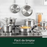 Batería de cocina Cuisinart MultiClad Pro MCPS-12N acero inoxidable triple capa juego de ollas y sartenes 12 piezas