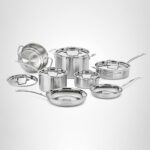 Batería de cocina Cuisinart MultiClad Pro MCPS-12N acero inoxidable triple capa juego de ollas y sartenes 12 piezas