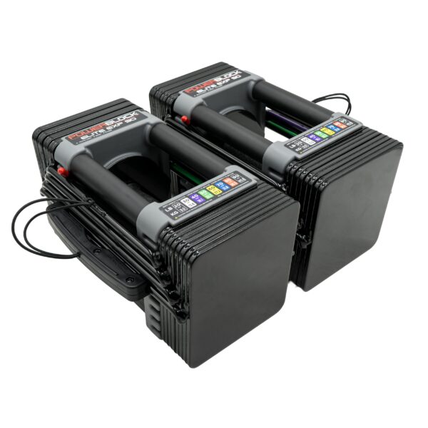 PowerBlock Elite EXP - Mancuernas ajustables, se venden en pares, etapa 1, mancuernas de 5 a 50 libras, construcción de