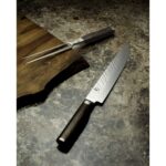 Shun Premier - Juego de 2 piezas para tallar, incluye cuchillo de corte de primera calidad de 9.5 pulgadas y tenedor par