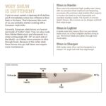 Shun Premier - Juego de 2 piezas para tallar, incluye cuchillo de corte de primera calidad de 9.5 pulgadas y tenedor par