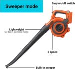 Barredora Sopladora Aspiradora Inalámbrica Black and Decker LSWV36B 40V iones de litio negro