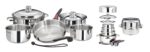 Batería de cocina acero inoxidable Magma Products A10 360L IND juego de utensilios 10 piezas compatible con inducción di