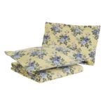 Juego de edredon reversible Laura Ashley Revman Industries 174624 algodon talla matrimonial queen color amarillo Linley
