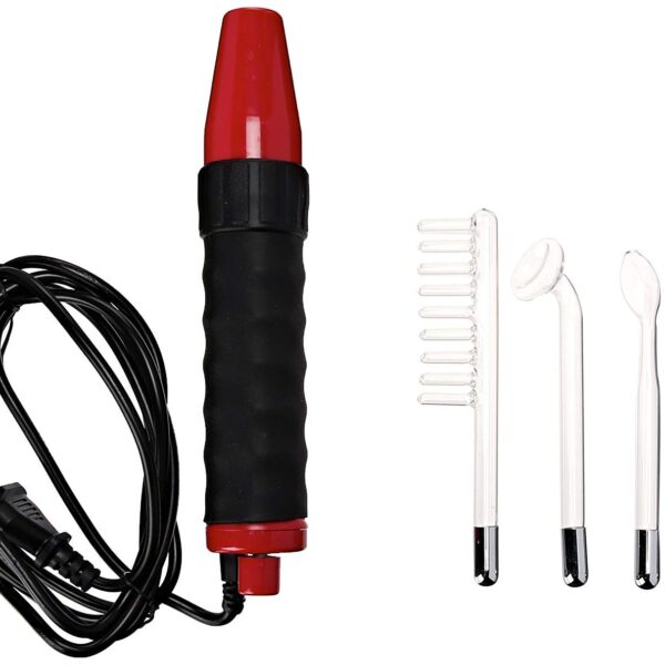 Kinklab Varita de neón, mango rojo, accesorios rojos, enchufe de EE. UU