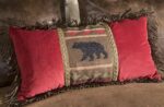 Juego de ropa de cama 5 piezas Carstens Bear Country JB4002-5 tamaño King con edredón fundas de almohada y accesorios