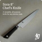 Cuchillo de Chef Profesional para Cocina Kershaw Shun Sora VB0706 8 Pulgadas Negro