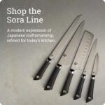 Cuchillo de Chef Profesional para Cocina Kershaw Shun Sora VB0706 8 Pulgadas Negro