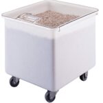 Contenedor de ingredientes Cambro IB32148 32 galones blanco plástico para uso en cocina comercial
