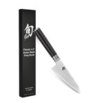 Shun Cutlery - Cuchillo clásico asiático multipreparación de 4.5 pulgadas, auténtico, cuchillo de deshuesado japonés hec