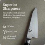 Shun Cutlery - Cuchillo clásico asiático multipreparación de 4.5 pulgadas, auténtico, cuchillo de deshuesado japonés hec