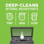 Limpiador para lavadora Affresh Whirlpool W10501250 tabletas efervescentes desinfectantes para mantenimiento profundo 6