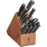 HENCKELS Classic Razor-Sharp - Juego de bloques de cuchillos de 16 piezas, cuchillo de chef, cuchillo de pan, diseño ale