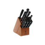 HENCKELS Classic Razor-Sharp - Juego de bloques de cuchillos de 16 piezas, cuchillo de chef, cuchillo de pan, diseño ale
