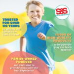 Estante organizador de balones y equipo deportivo S&S Worldwide W5975 con ruedas para almacenamiento interior y exterior
