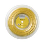 Luxilon 4G Rough 125 - Cuerda de tenis (656.2 ft, color dorado)