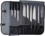 Mercer Culinary Juego de cuchillos forjados Renaissance de 10 piezas, Negro