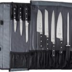 Mercer Culinary Juego de cuchillos forjados Renaissance de 10 piezas, Negro