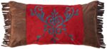 Juego de edredón rústico Carstens JB1701-5 felpilla tejida Cimarron estilo occidental 5 piezas Full Queen