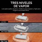 Trapeador de Vapor SharkNinja S3601 2 almohadillas lavables doble cara dirección giratoria desinfectante pisos duros sel
