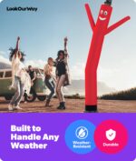 Hombre tubo inflable bailarín Torero Inflatables 11M0200112CS12 con soplador 3.05 metros rojo publicidad exterior