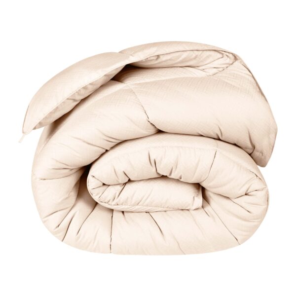 Cobertor para Todas las Estaciones Home City COMFORTER KG ST-CR Rayas Anchas King Crema
