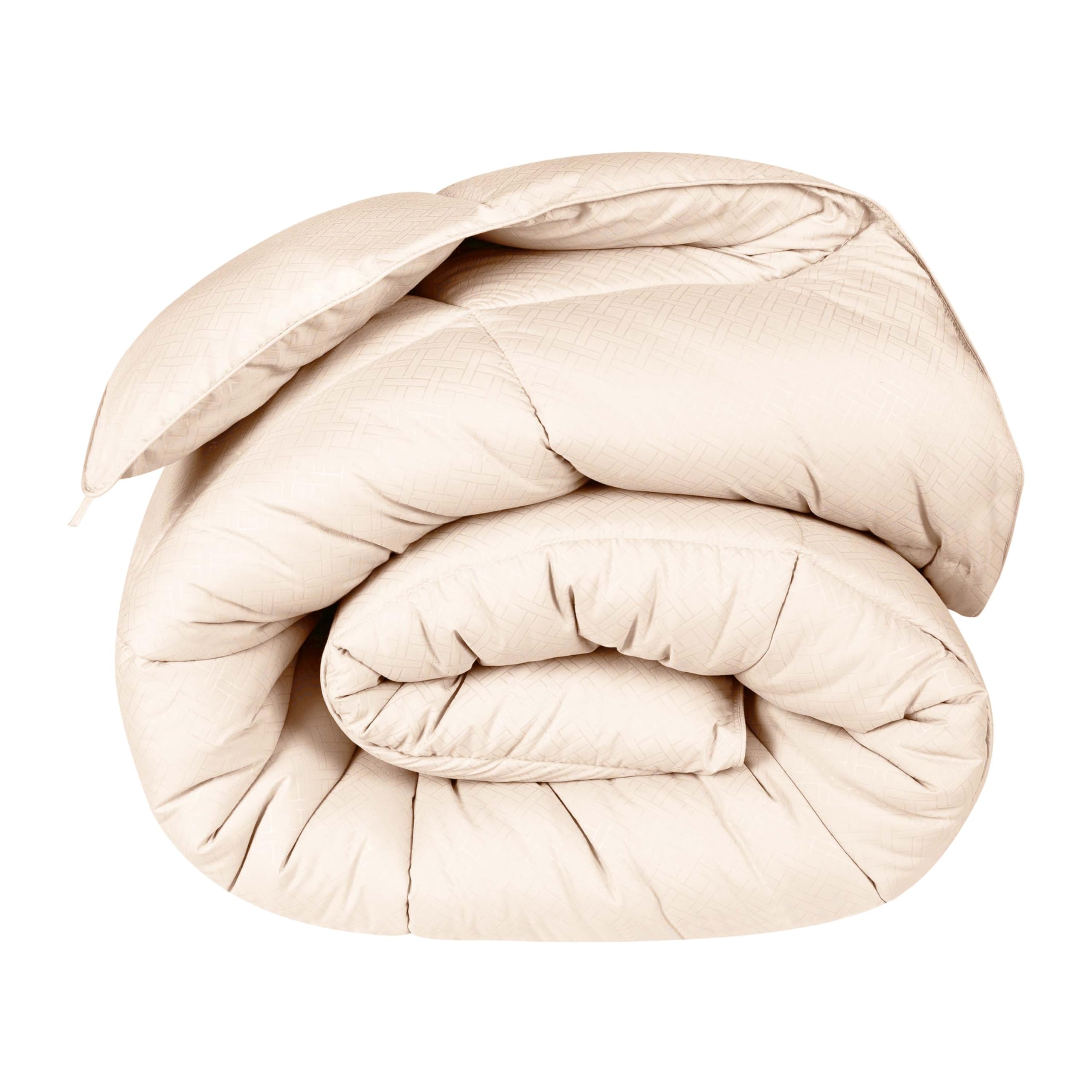 Version 1.0.0 Cobertor para Todas las Estaciones Home City COMFORTER KG ST-CR Rayas Anchas King Crema