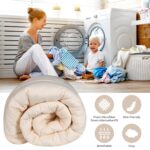Cobertor para Todas las Estaciones Home City COMFORTER KG ST-CR Rayas Anchas King Crema