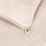 Cobertor para Todas las Estaciones Home City COMFORTER KG ST-CR Rayas Anchas King Crema