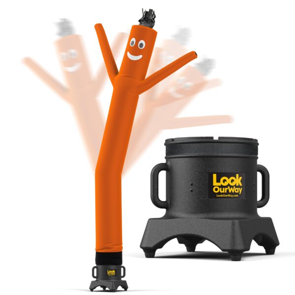 LookOurWay Air Dancers Wacky Waving Conjunto de Hombre Tubo Inflable - Hombre Danzante Inflable de 10 Pies de Alto con S