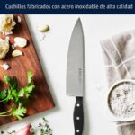 Juego de cuchillos de cocina con bloque Henckels Statement 13550-005 de 15 piezas mango blanco