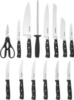 Cuisinart Classic Triple Rivet Juego de cuchillos (16 piezas), Juego de bloque para cuchillos, 15 piezas C77TR-15P