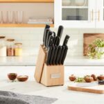 Cuisinart Classic Triple Rivet Juego de cuchillos (16 piezas), Juego de bloque para cuchillos, 15 piezas C77TR-15P