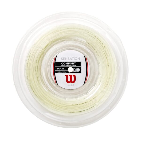Wilson Sensation - Juego de cuerda para raqueta de tenis y carrete de 200 m