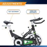 Bicicleta de Spinning Marcy XJ-3220 Club Revolution 300 lb Cardio Volante Equilibrado