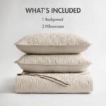 Colcha acolchada reversible Quebec Madison Park MP13-709 estilo damasco todas las estaciones tamaño Individual 81 x 110
