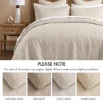 Colcha acolchada reversible Quebec Madison Park MP13-709 estilo damasco todas las estaciones tamaño Individual 81 x 110