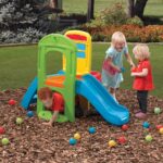 Escalador con balón para niños Step2 Play Fun, duradero, para exterior o interior, toboganes para niños y escalador con