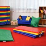 Children's Factory Alfombrillas para siesta para niños pequeños, tapete para siesta de arcoíris para guardería y preesco